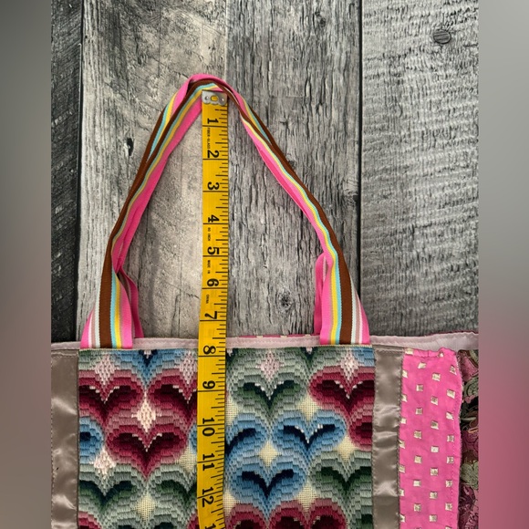 Quilted and Hand Embroidered, Hand Crafted Bohemian Shoulder Bag, NWOT - Picture 10 of 10